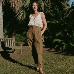 Doen Louvre Pant in Boscage